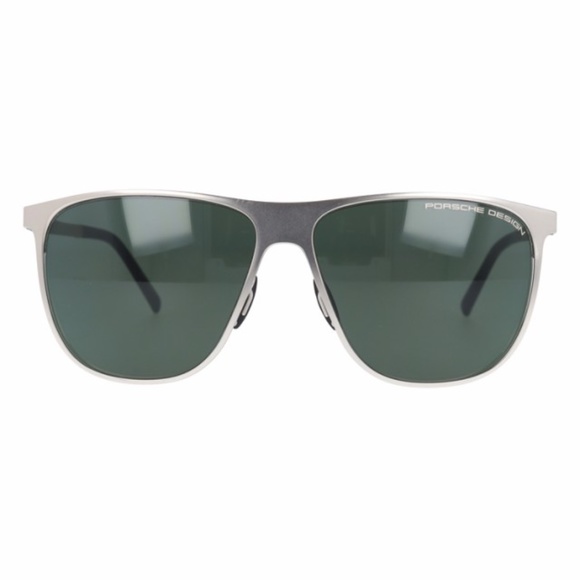 Porsche Design Sunglasses - P'8609-C Silver/Green 58-14-140 - Picture 2 of 13